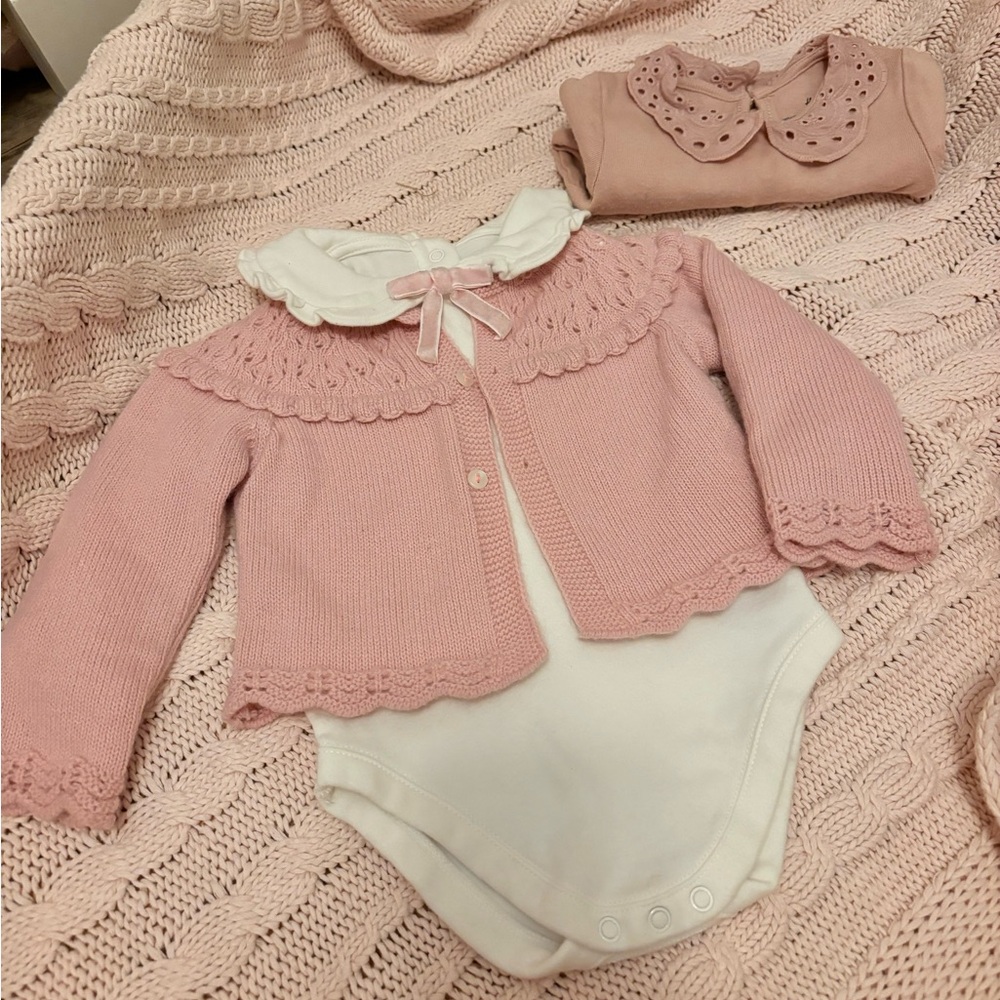 Baby Sweater & two onesies